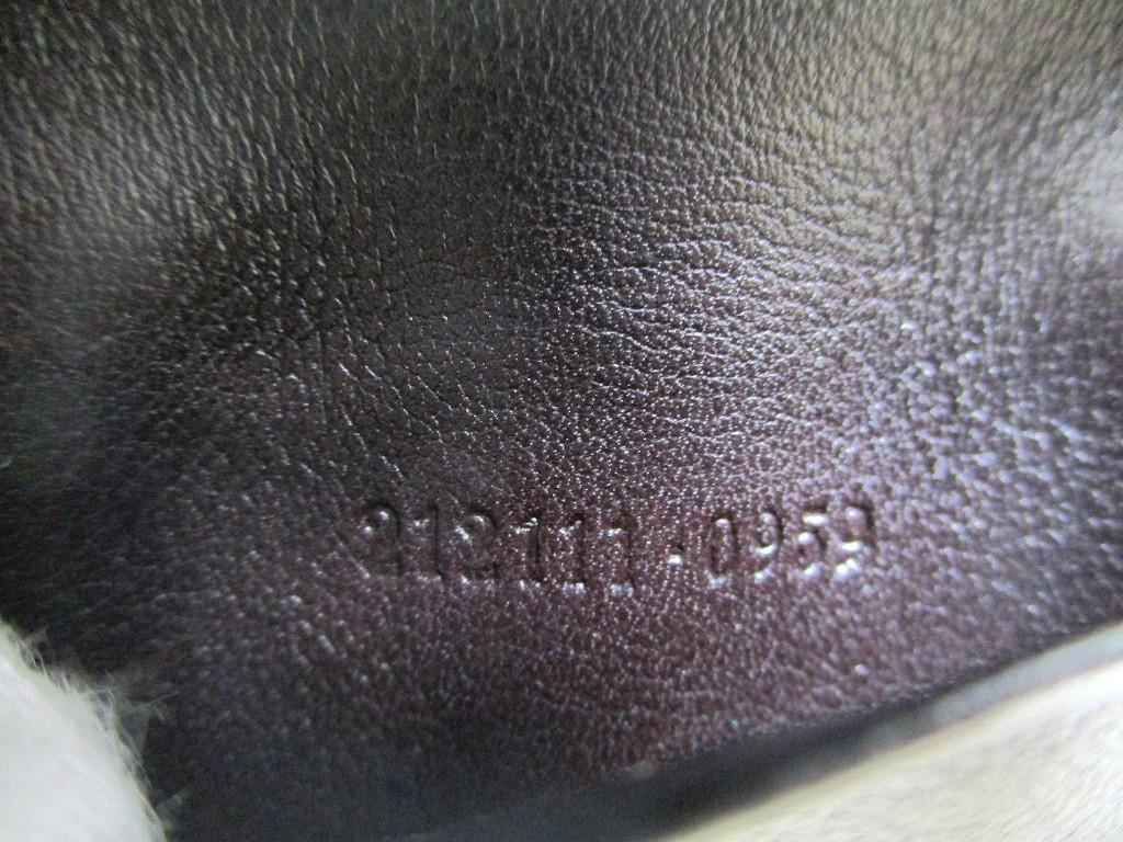 Оригинальный брелок GUCCI GG Interlocking G из темно-коричневой кожи 6 подвесок #a870 Восстановленный