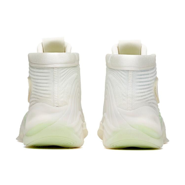 Anta KT6 Textile, Synthetic Leather Slip Resistant Abrasion Resistant High top Basketball Shoes Men's White 112041101-2