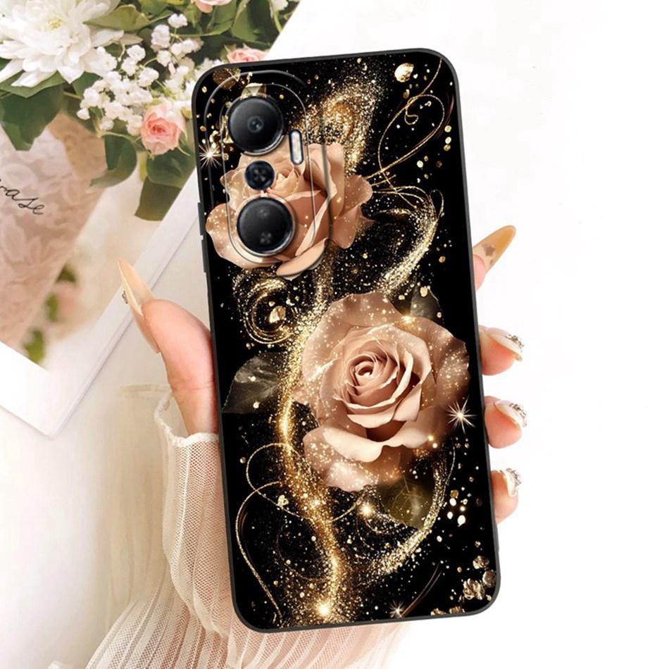 For Infinix Hot 20 20Play Cute Cat Flower Cartoon Phone Case For Infinix Hot 20 Play Hot20 4G Soft Silicone Covers Bumpers