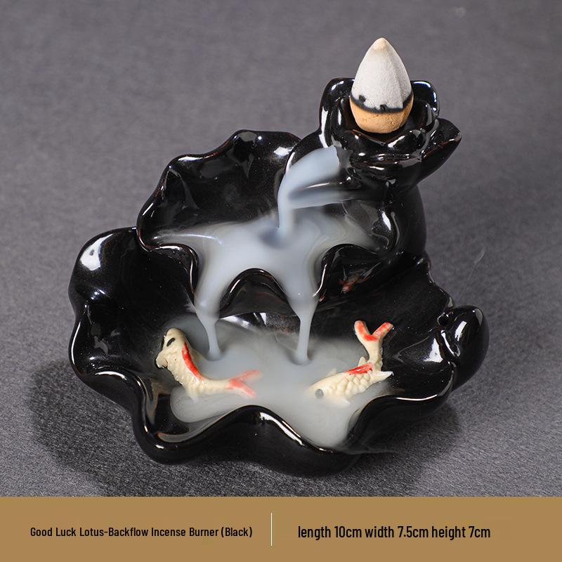 Buddha Hand Ceramic Backflow Incense Burner Aromatherapy Ornament