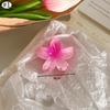 Gradient Transparent Large Flower Hair Clip Sweet Hair Claws for Women Resin Crab Clamp Barrettes Headwear Accessories