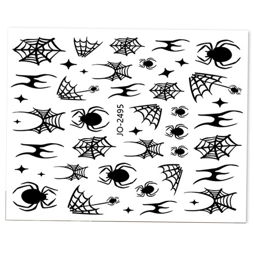 Dark and Stylish Nail Decals Durable and Easy To Apply Perfect for DIY Nail Art and Crafts