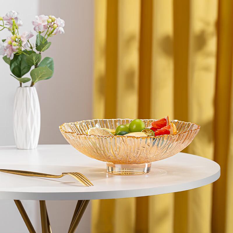 Декоративная стеклянная фруктовница