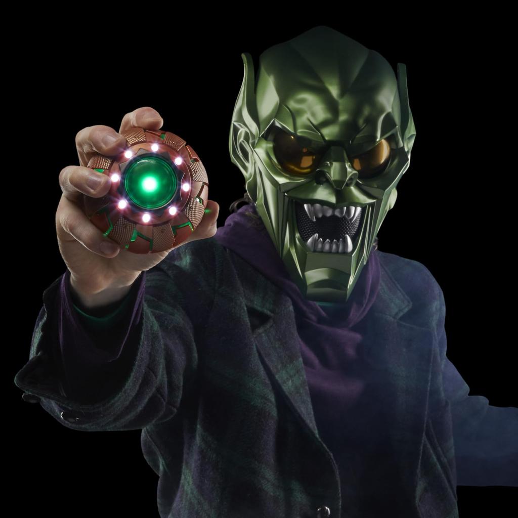 Hasbro Серия MARVEL Legends Электронная тыква Зеленого Гоблина, Человек-Паук: Нет пути домой Взрослый коллекционный реквизит для ролевых игр F9004 (аутентичный)