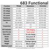 683 6000 Counts Large   Digital Multimeter Smart Anti-burn Rechargeable   Meter   Reverse Display NCV Tester with Flashlight