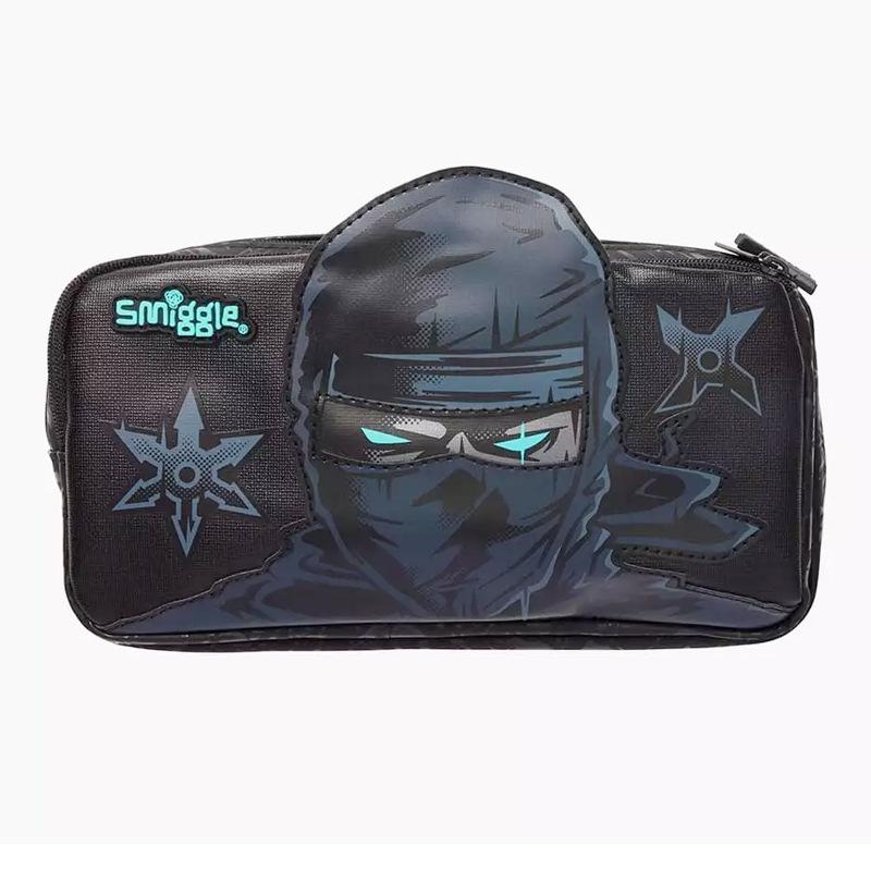 Smiggle Backpack for Kids Teens Large Capacity Black Knight Style Outdoor Casual School Bag