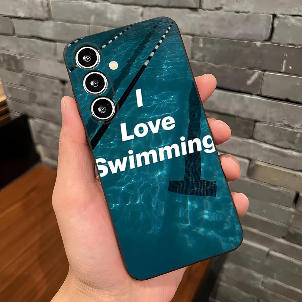 Чехол для телефона 'Бассейн' для Samsung A25 A13 A33 5G A54 A36 A35 A56 A52 A14 Ударопрочный Мягкий Чехол