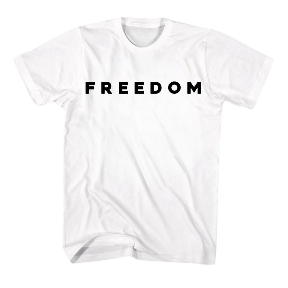 Freedom Statement Graphic White T-shirt