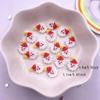 50pcs Resin Mini Colorful Christmas Snowman Tree Snowflower Deer Flat Back Figurines Nail Art DIY Scrapbooks  Accessories