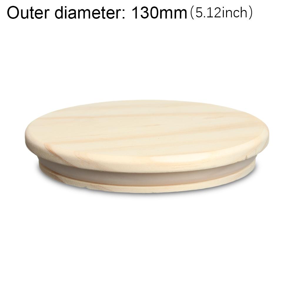 Sizes Compatible Bottle Sealing Caps Mason Jar Lid Wide Mouth Cover Canning Storage Wood Lids
