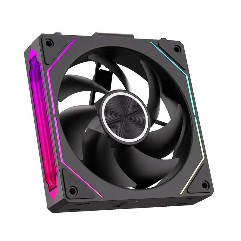 LDPCSJ DL-2 Computer Chassis Fan 120mm 5V 3-pin ARGB Cooler 12V/4PIN PWM 800-2000 RPM 3-in-1 Quiet Building Block Cooling Fan