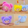 Bear Doll Cute Head Plush Keychain Toy Backpack Accessory Birthday Gift