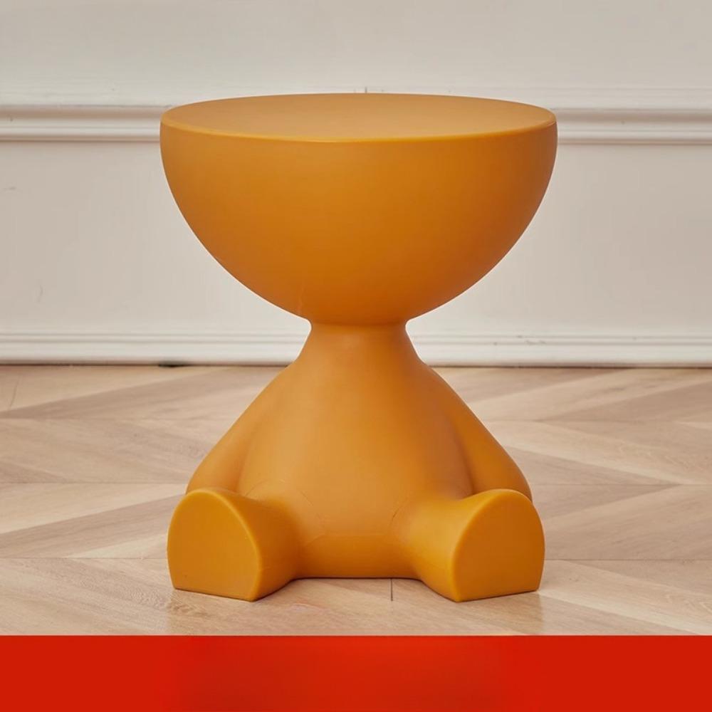 1 шт. Современная креативная пластиковая тумбочка в форме медведя, многофункциональная тумбочка, легко собирается, подходит для хранения в гостиной и спальне