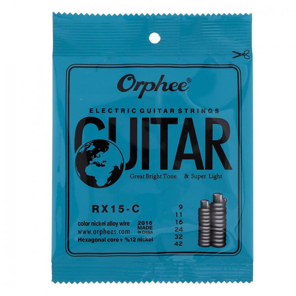 6 шт./компл. гитарные струны, многоцветная проволока из никелевого сплава с отличным ярким тоном