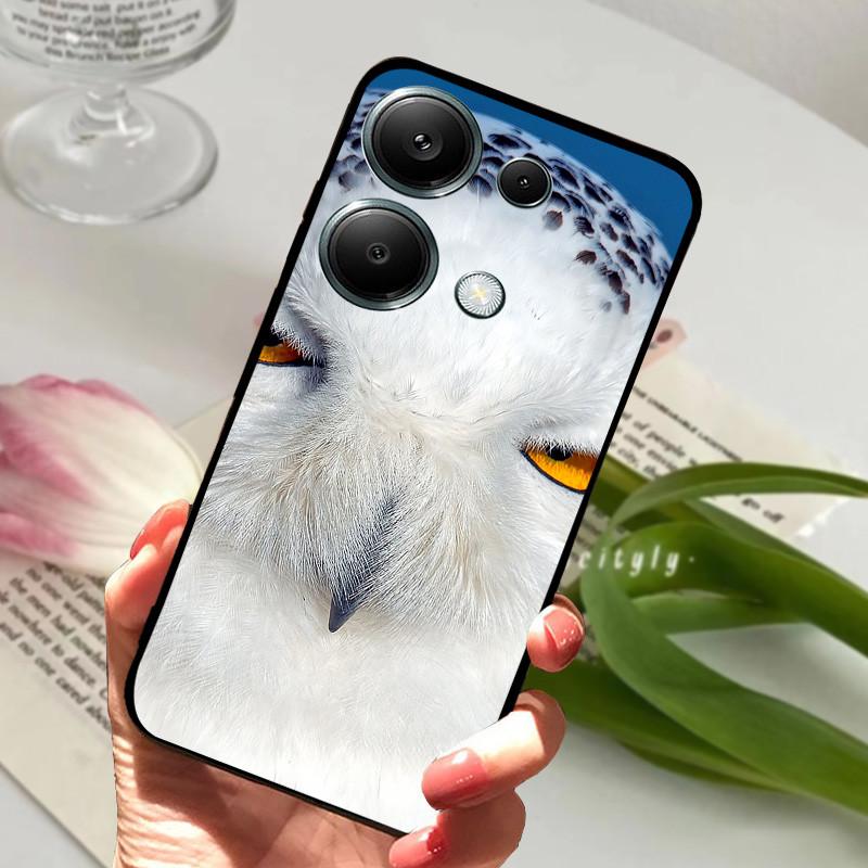 Для Xiaomi Poco M6 Pro 4G Чехол PocoM6 Pro Ударопрочный Мягкий ТПУ Силиконовый Чехол для Телефона Для Poco M6 Pro 4G Funda Capa Мультяшный Корпус