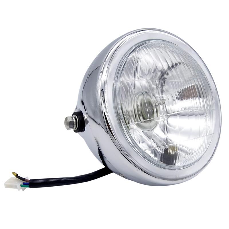 6 дюймов 35 Вт 12 В универсальная ретро металлическая противотуманная фара мотоциклетная фара с боковым креплением круглая фара с двигателем для держателя для Halley/Suzuki