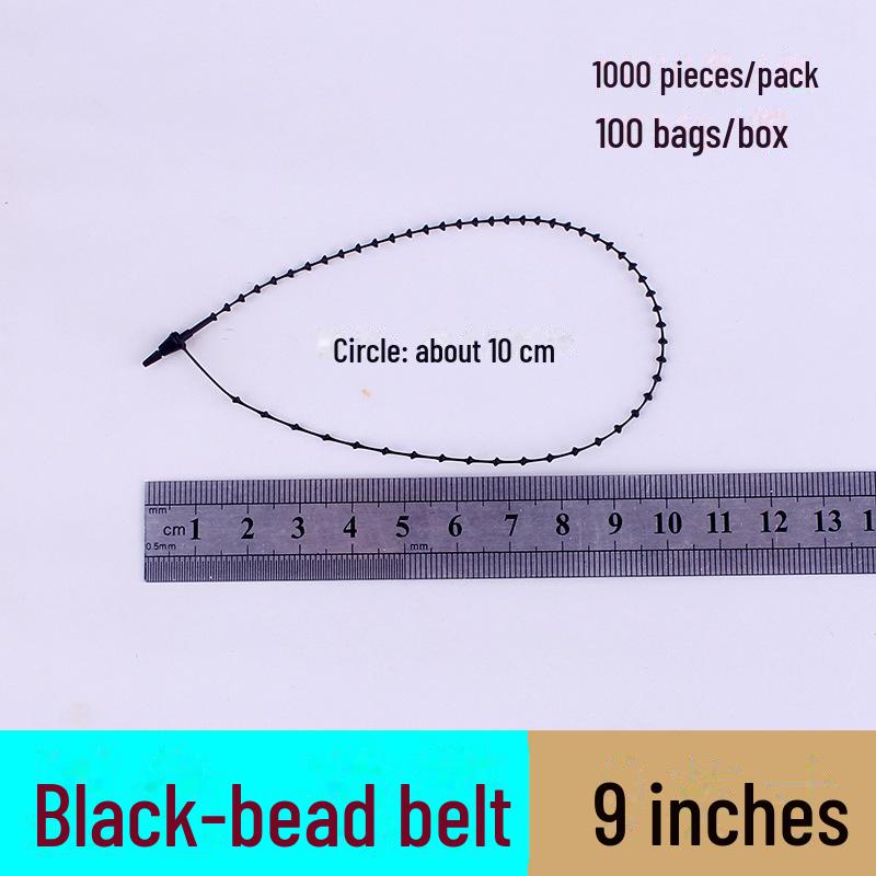 Прозрачный пластиковый шнурок с пряжкой для бирок на одежду