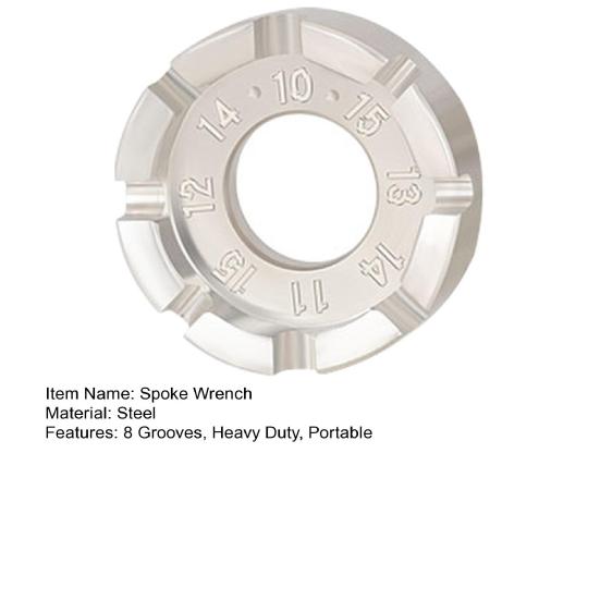 Ключ для регулировки спиц велосипеда Круглый 8 пазов Сталь высокой твердости Мини Ключ для ремонта спиц дорожного велосипеда Велоаксессуары