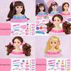 Simulation Half Body Barbie Doll  Make Up Braided Hair Princess Play Toy House