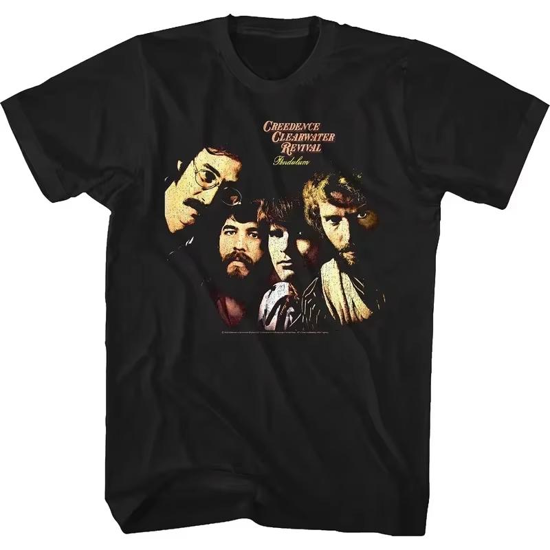 Shortsleeved Creedence Clearwater Revival Cyclist Oversized Tshirt Couple Style SpringSummer Casual Streetwear Tshirt