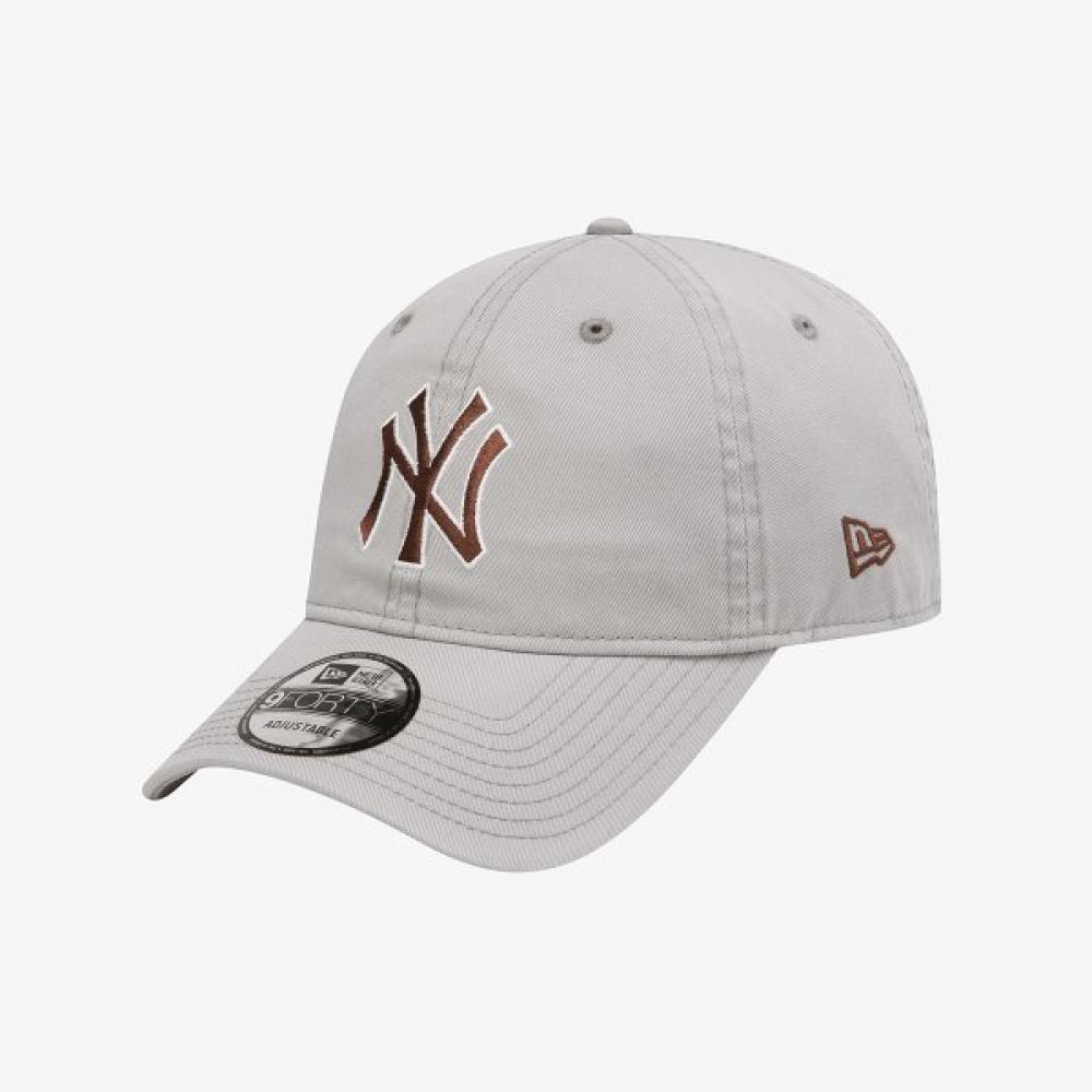 New Era New York Yankees Basic Outline Unstructured Baseball Cap Dolphin Gray 1