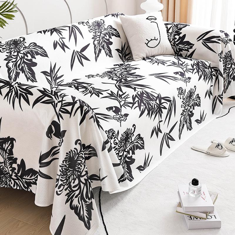 Новый летний чехол для дивана, тканевое ледяное шелковое полотенце для дивана, полностью покрытая подушка для сиденья, летняя нескользящая спинка, чехол для полотенца