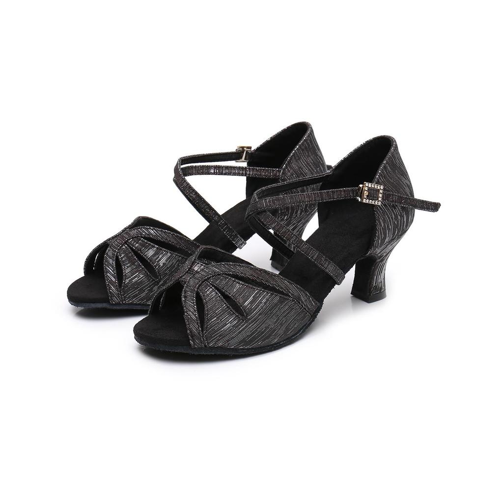 Новые туфли на среднем каблуке для танго, сальсы, латиноамериканских танцев для взрослых женщин, мягкая подошва, свадебные, для вечеринок, бальные танцы, каблук 5 см