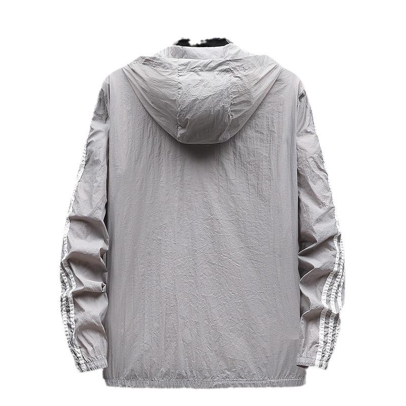 Ледяной шелк Быстросохнущая одежда с защитой от солнца Мужское летнее тонкое пальто Защита от УФ-лучей Солнцезащитная одежда Летняя куртка для рыбалки