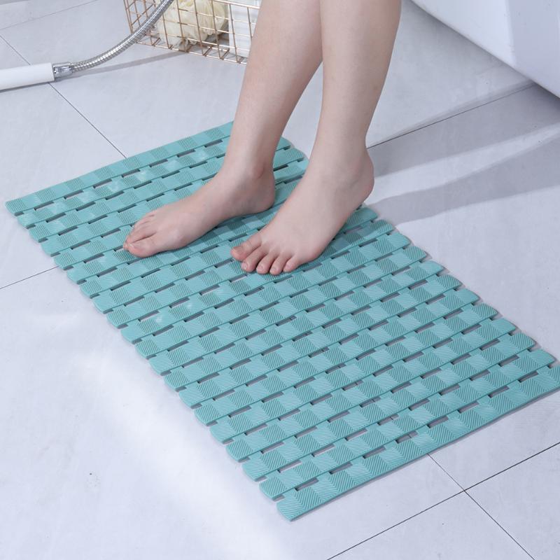 Нескользящий коврик для ванной ПВХ Нескользящий коврик Коврик для ванной Пол Душевая Дренаж Быстросохнущий Ковер Водонепроницаемый