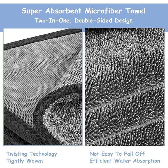Shiny Wipes Shower Cleaning Cloths, 3pcs Shiny Bath Drying Towel, Super Absorbent Microfiber Bath Towels, Fast Drying Shower Towels, Microfiber