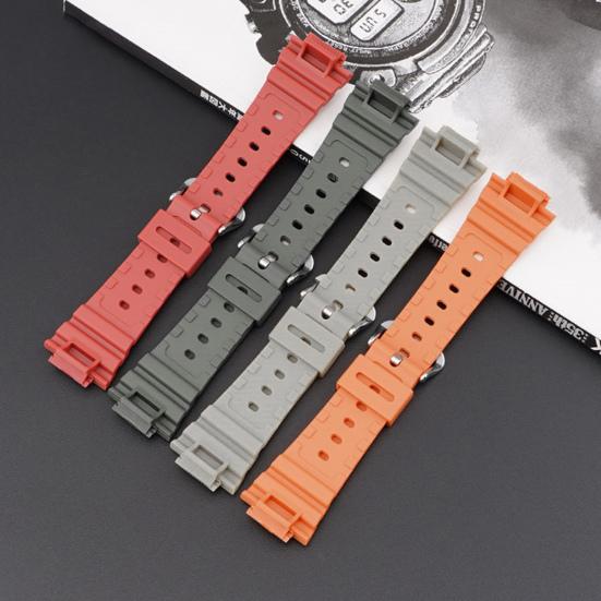 Wristwatch Strap Waterproof Breathable Soft Smart Watch Band Replacement for Casio DW-6900/GW-M5610/DW-5600E
