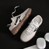 Мужские и женские одинаковые белые дышащие повседневные нишевые моральные тренировочные туфли с низким верхом, студенческие парусиновые туфли, кеды, тренд, корейская версия