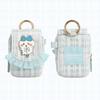 Shobido Chiikawa Check Series Mini Pouch with Carabiner Bicolor Cat