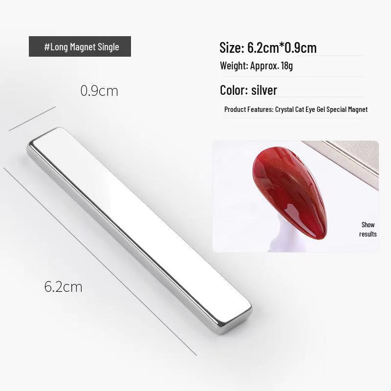 Heart-Shaped Cat's Eye Magnetic Beads with Snake Pattern - Detachable Multi-functional Nail Salon Tool.