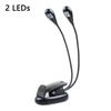 Flexible Table Lamp Clip Lamp Music Score Light 2/4/8 LEDs Light Reading Lights Music Stand Light
