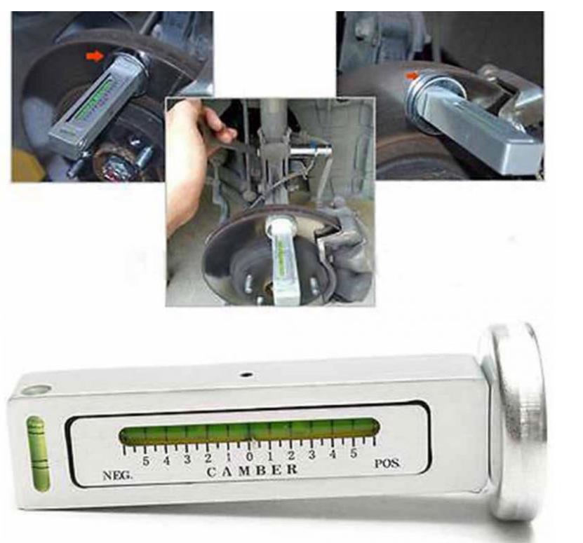 Magnetic Camber Adjustment Tool: Four-Wheel Alignment Gauge