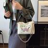 Ladies Tote Bag Lazy Ins Wind Japanese Embroidery Joker Large-Capacity Durable Shoulder Bag Commuter Messenger Bag
