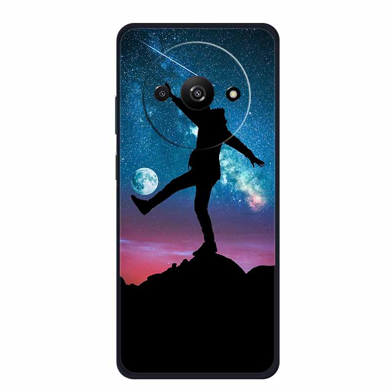 Чехол для телефона Xiaomi Poco C61 Задняя крышка Чехол PocoC61 Черный Силиконовый Мягкий Funda Para Для Xiaomi Poco C61 Чехол C 61 6.71" Coque
