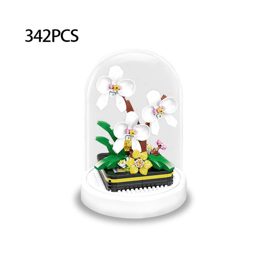 Микрочастицы строительный блок цветок имитация цветок роза DIY пазл сборка игрушка украшение для стола детская игрушка подарок для девочки