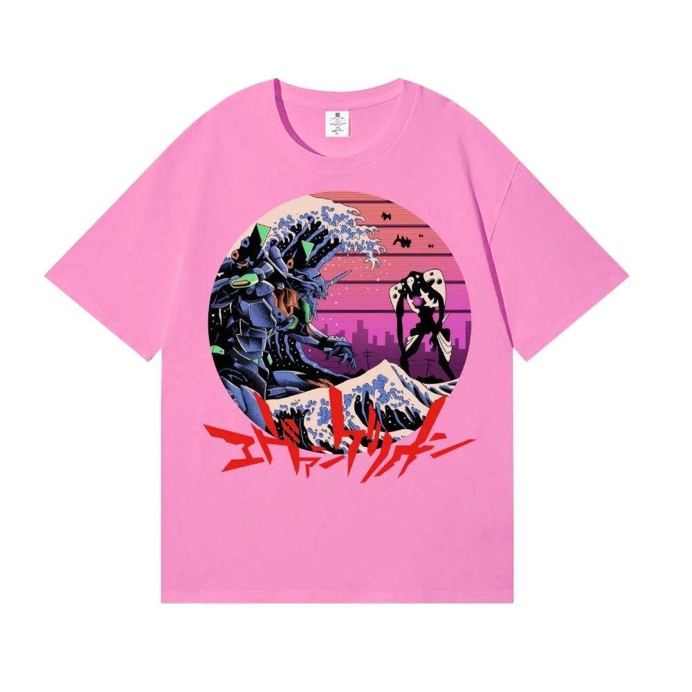 2026 New Neon Genesis Evangelion Japanese Style Classic Tee High-quality Streetwear T-Shirts Suitable for Both Men Women Summer
