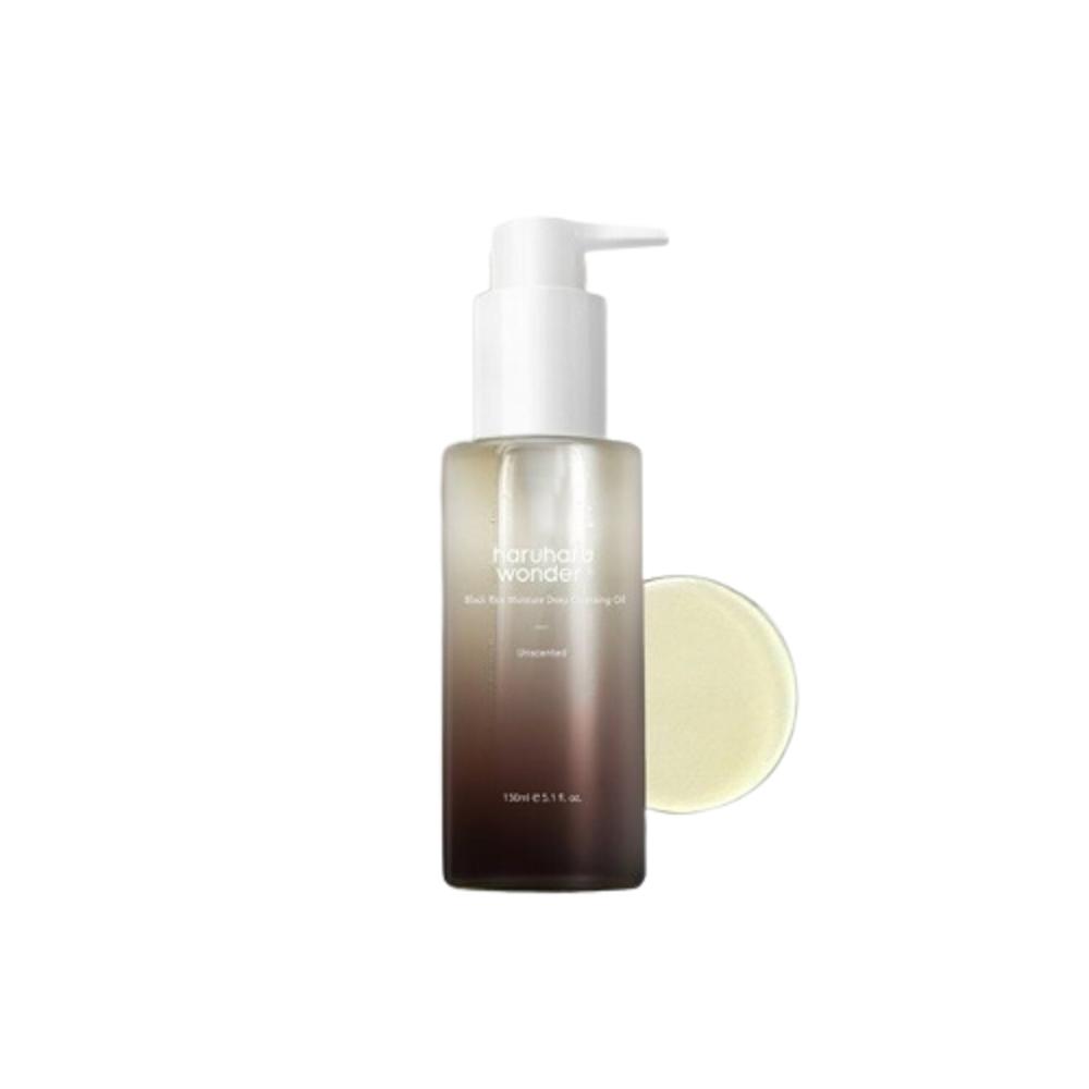 HARUHARU WONDER Увлажняющее масло для глубокого очищения черного риса 150 мл