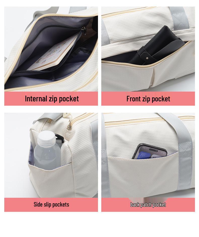 Женская летняя спортивная сумка с отделениями для влажных/сухих вещей, сумка для йоги, отделение для обуви, логотип с принтом,