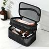 Double large capacity mesh storage bag,cosmetics/toiletries zone sorting bag,travel,back-to-school season,Christmas,holiday gift