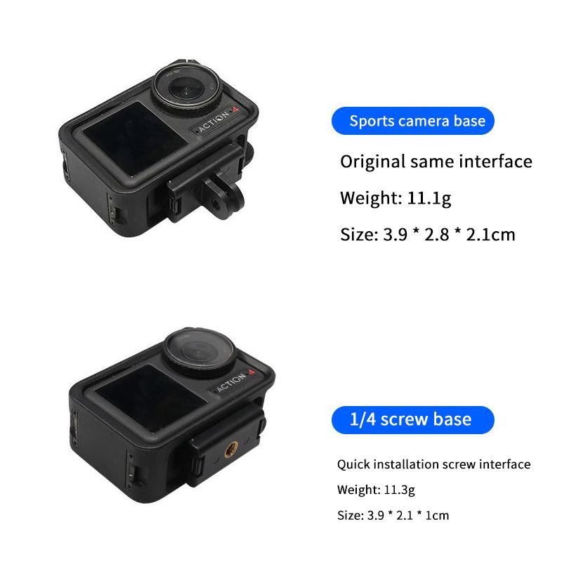 Sport Camera Foldable Magnetic Holder For Dji Osmo Action 5 Pro/4/3 Quick Release Adapter Extension Mount Base Accessories