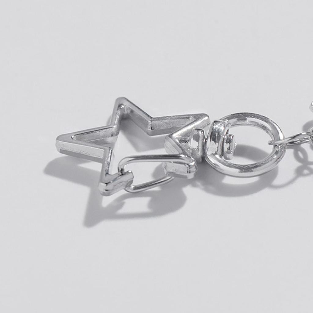 Bear Bowknot Star Charm Keychains Sweet Lovely Pendant Hangings Ornament Keyring Backpack Decoration for Women Girls