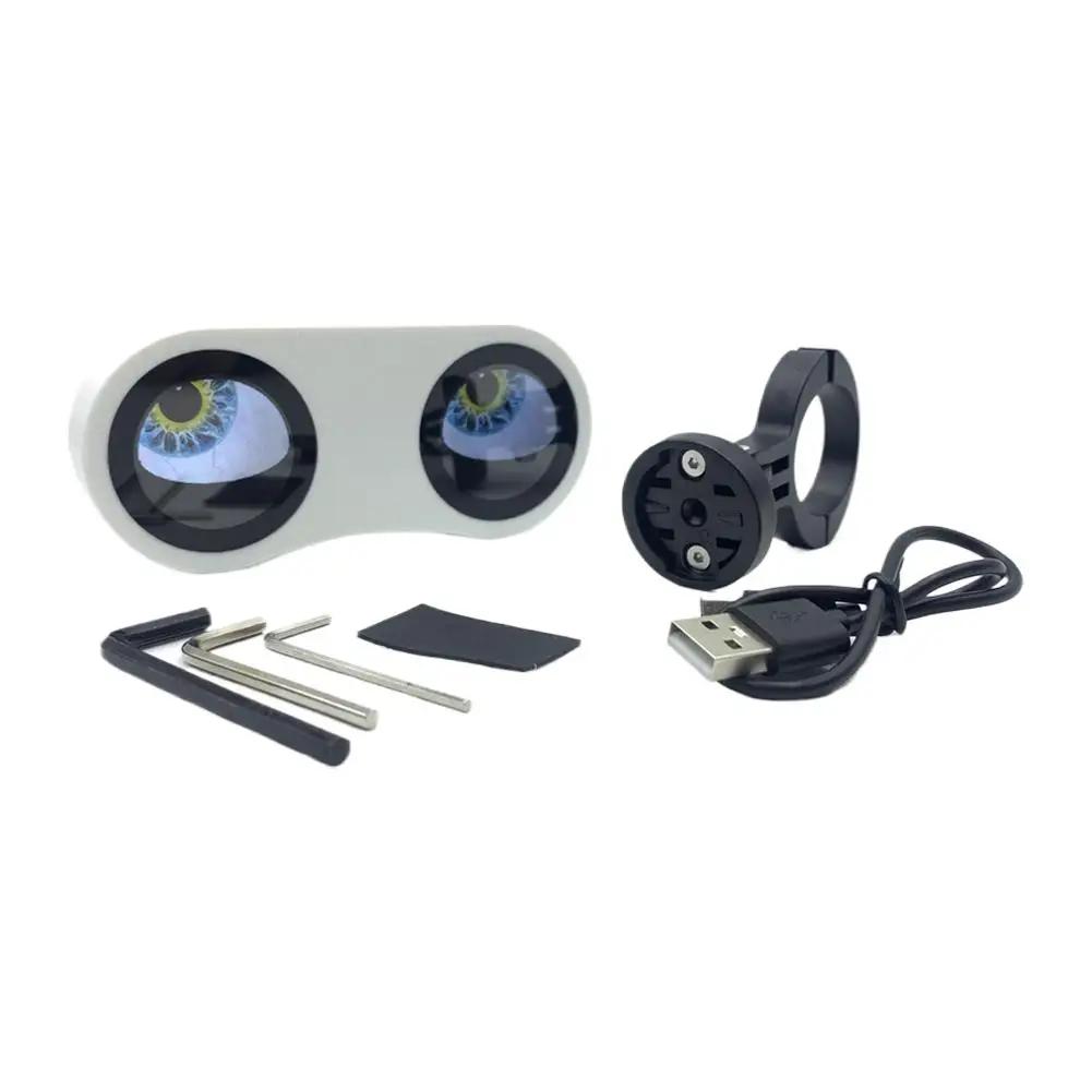 Умный задний фонарь для велосипеда «Дьявольские глаза», водонепроницаемый светодиодный задний фонарь для велосипеда/мотоцикла для ночной езды, с подзарядкой Type-C N6V3