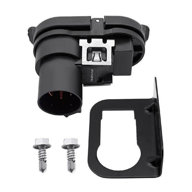 7-Way Trailer Wiring Connector Plug Fit For Dodge Durango 2011- Dodge Ram 1500 2500 3500 Jeep Grand Cherokee 2011- Replace 56055632AC 68014986AB