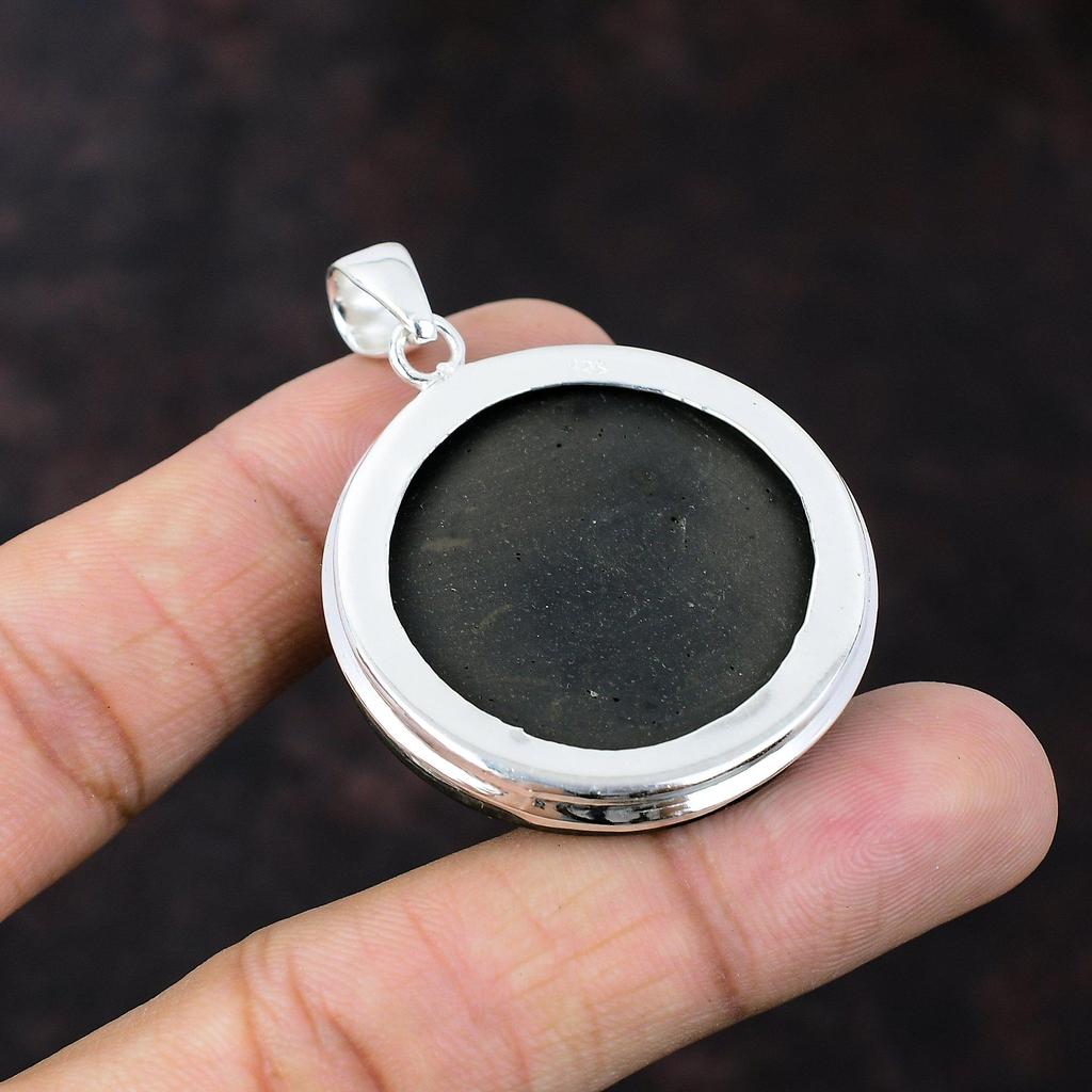 Black Ethiopian Opal Pendant Unique Design Jewelry 925 Sterling Silver Pendant Handmade Pendant Top Quality Gemstone Jewelry Gift For Friend
