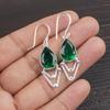 Emerald 925 Solid Sterling Silver Earrings, Handmade Gemstone Earrings Jewelry, Gifts For Wife Brand New Earrings