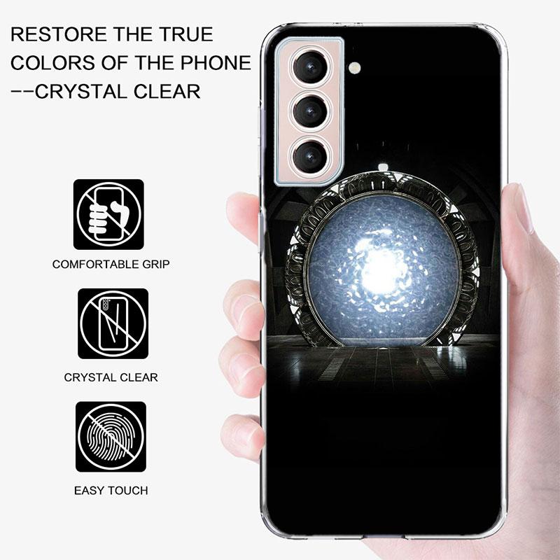 Чехол для телефона Stargate Atlantis для Samsung Galaxy S25 Edge S24 S23 FE S21 S20 S10 Plus S22 S26 Ultra Cover Прозрачные чехлы TPU Capa Sh